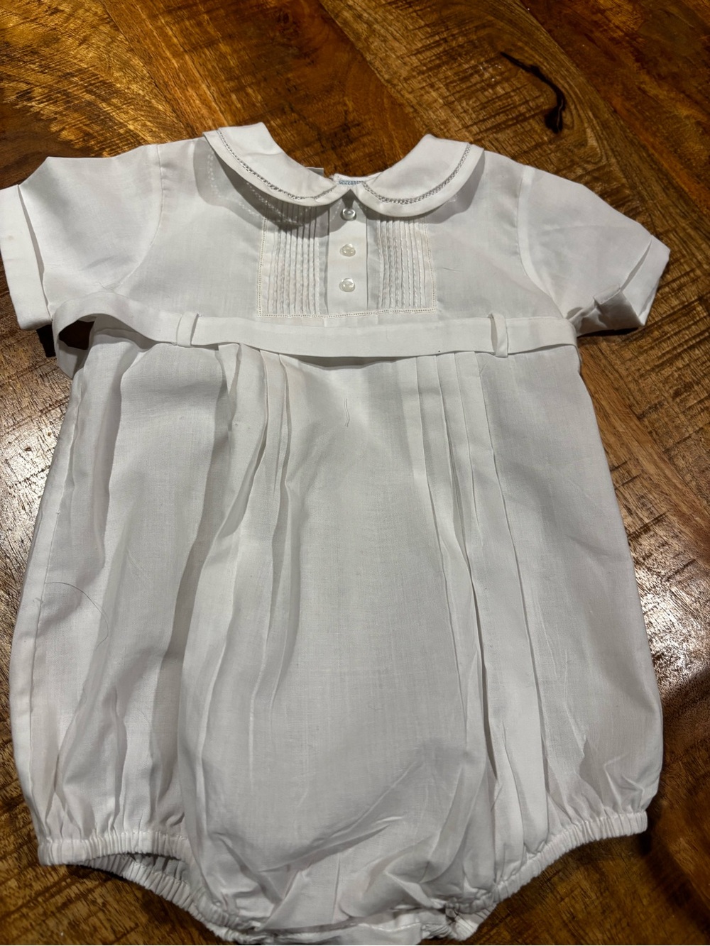 Kelman Bros White Baby Collar Top - Classic Kids Accessory